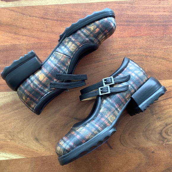 NIB Fluevog Unity Aimee plaid mary-janes size 9 - Picture 2 of 16